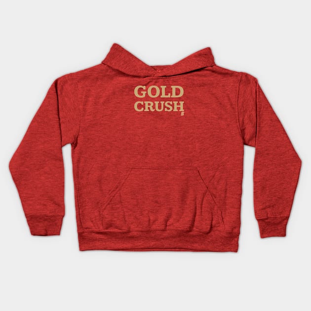 Gold Crush Kids Hoodie by StadiumSquad